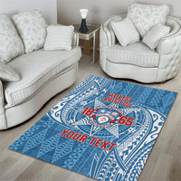 Personalised Tonga Apifo'ou College Area Rug Since 1865 Special Kupesi Pattern