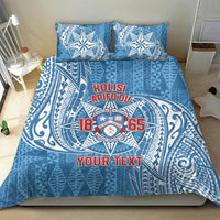 Personalised Tonga Apifo'ou College Bedding Set Since 1865 Special Kupesi Pattern