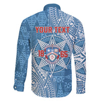 Personalised Tonga Apifo'ou College Family Matching Long Sleeve Bodycon Dress and Hawaiian Shirt Since 1865 Special Kupesi Pattern