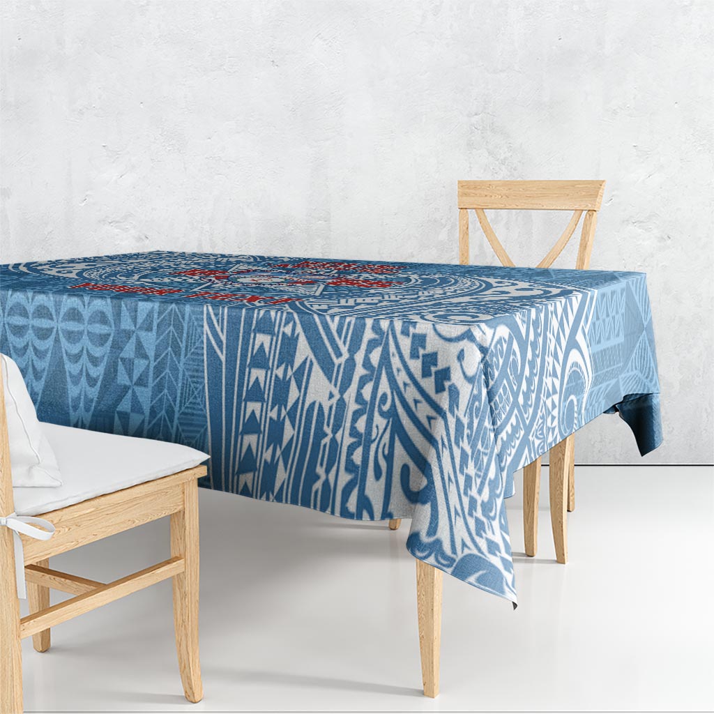 Personalised Tonga Apifo'ou College Tablecloth Since 1865 Special Kupesi Pattern