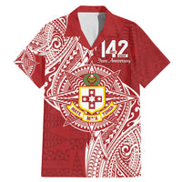 Personalised Kolisi Tonga Atele 142nd Anniversary Family Matching Mermaid Dress and Hawaiian Shirt Special Kupesi Pattern