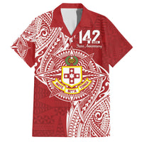 Personalised Kolisi Tonga Atele 142nd Anniversary Family Matching Puletasi and Hawaiian Shirt Special Kupesi Pattern