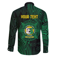 Personalised Tonga Liahona High School 76th Anniversary Family Matching Long Sleeve Bodycon Dress and Hawaiian Shirt Special Kupesi Pattern