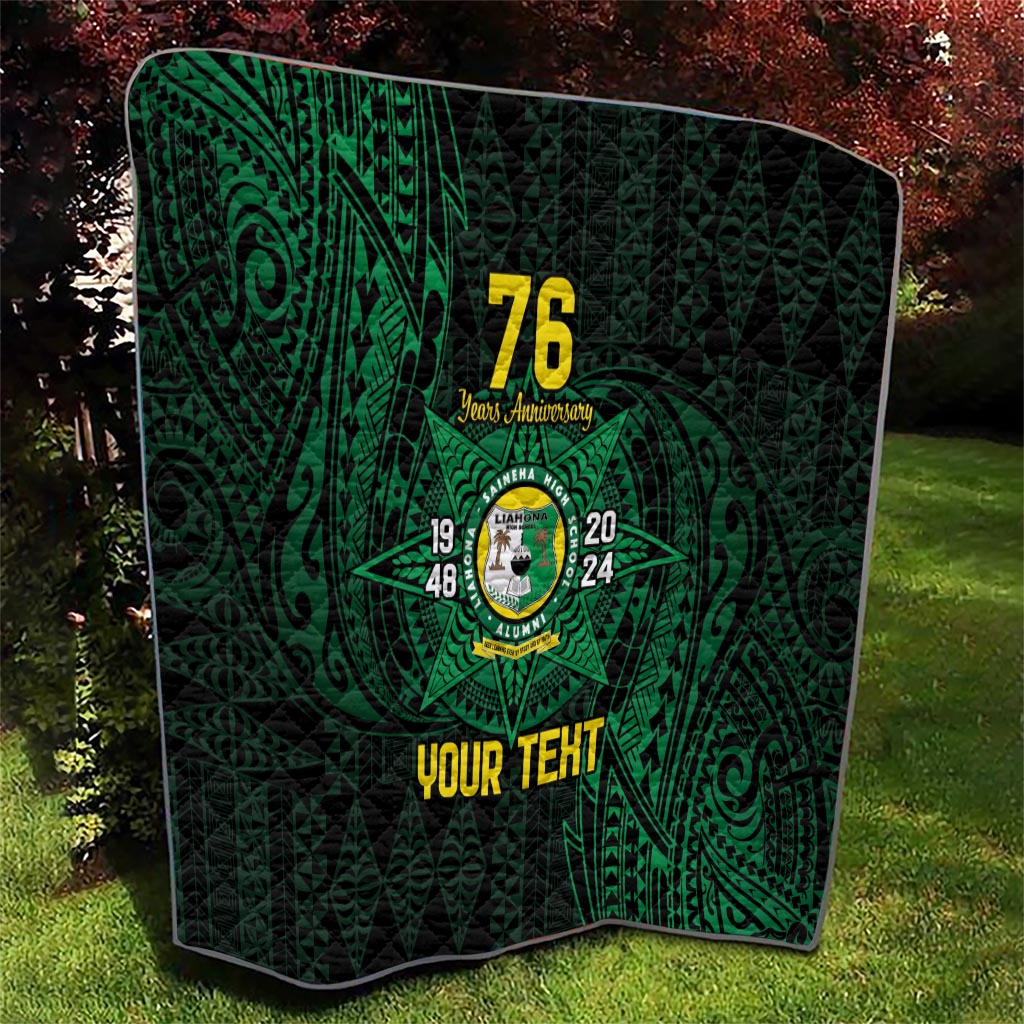 Personalised Tonga Liahona High School 76th Anniversary Quilt Special Kupesi Pattern
