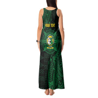 Personalised Tonga Liahona High School 76th Anniversary Tank Maxi Dress Special Kupesi Pattern