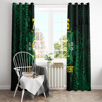 Personalised Tonga Liahona High School 76th Anniversary Window Curtain Special Kupesi Pattern