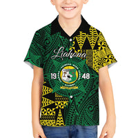 Personalised Tonga Liahona High School Hawaiian Shirt Since 1948 Special Kupesi Pattern