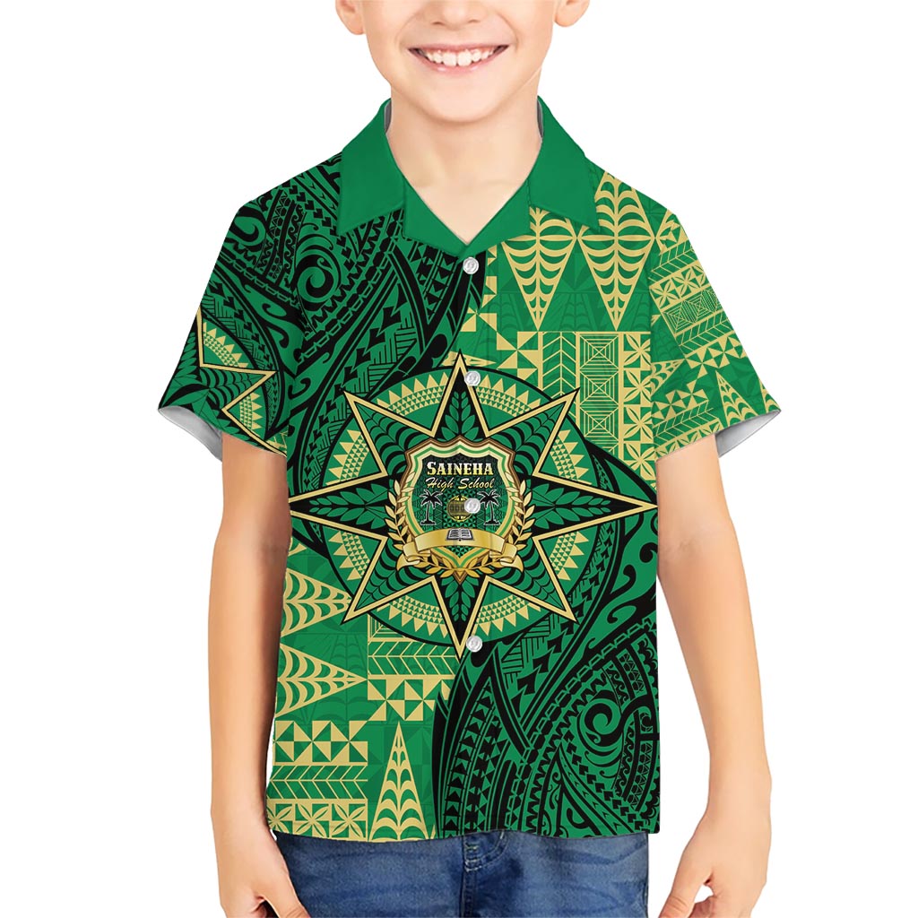 Personalised Tonga Saineha High School Hawaiian Shirt Since 1978 Special Kupesi Pattern