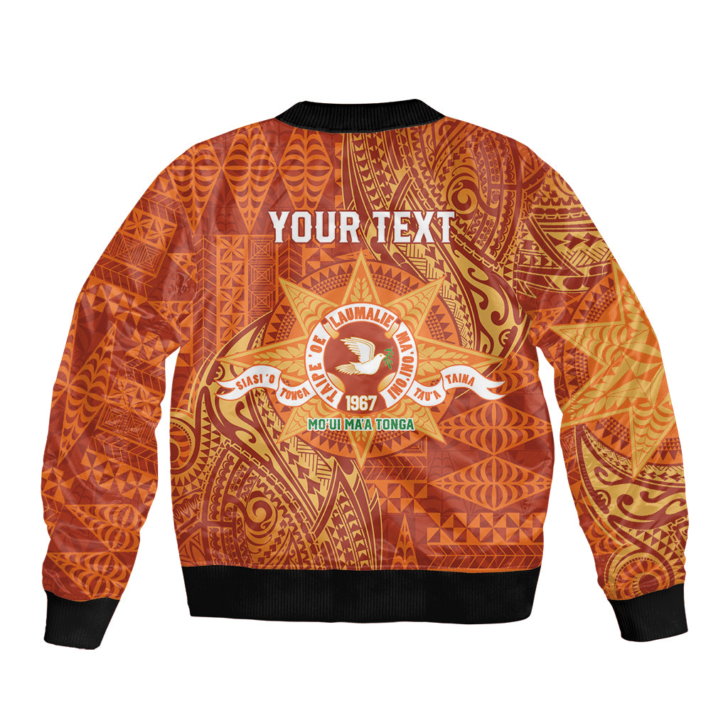 Personalised Tonga Tailulu College Bomber Jacket Since 1967 Special Kupesi Pattern Version 1
