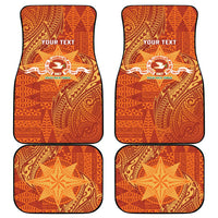 Personalised Tonga Tailulu College Car Mats Since 1967 Special Kupesi Pattern Version 1