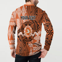 Personalised Tonga Tailulu College Button Sweatshirt Since 1967 Special Kupesi Pattern Version 2