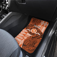 Personalised Tonga Tailulu College Car Mats Since 1967 Special Kupesi Pattern Version 2