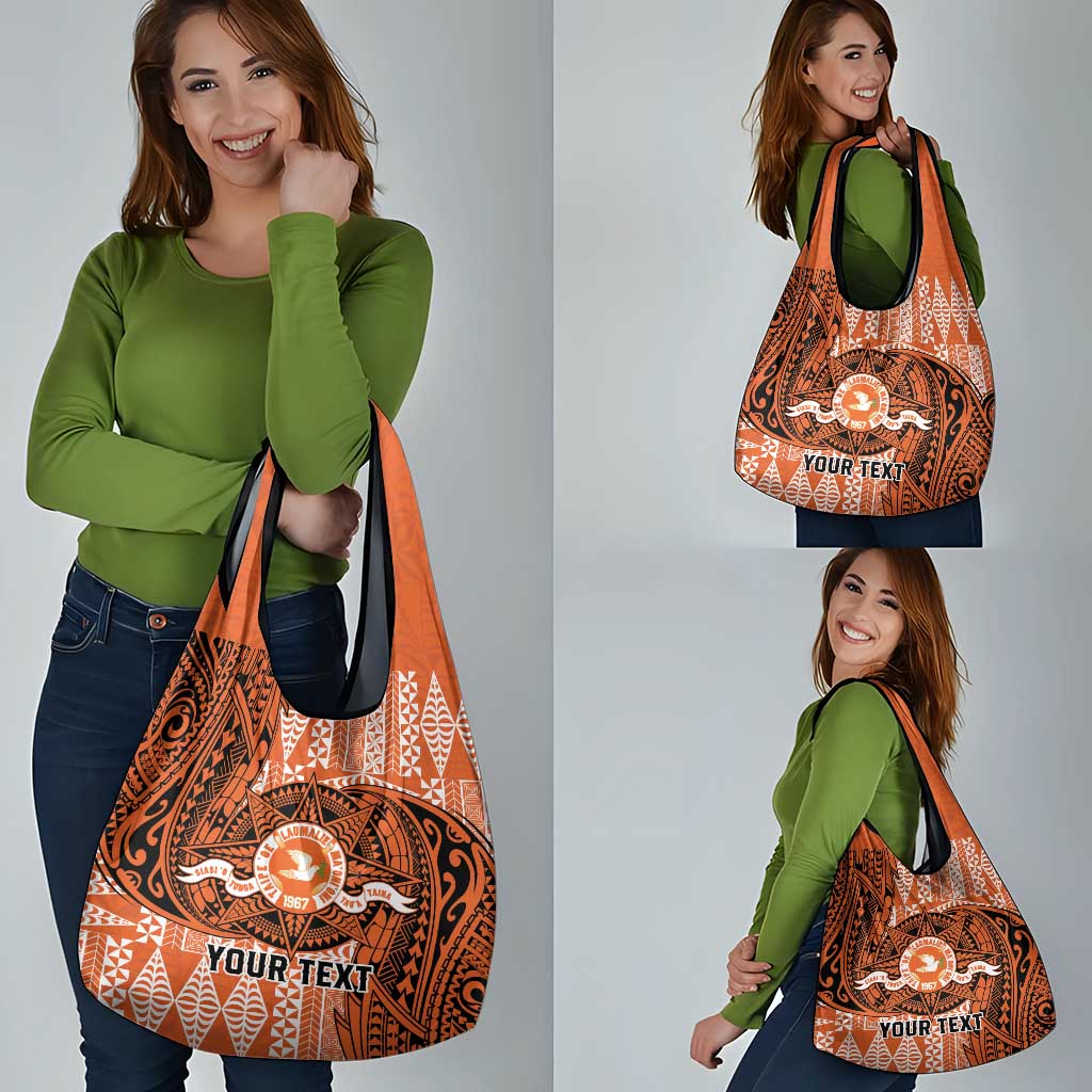 Personalised Tonga Tailulu College Grocery Bag Since 1967 Special Kupesi Pattern Version 2