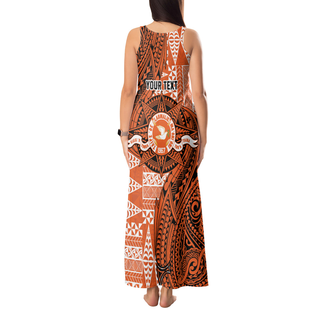 Personalised Tonga Tailulu College Tank Maxi Dress Since 1967 Special Kupesi Pattern Version 2