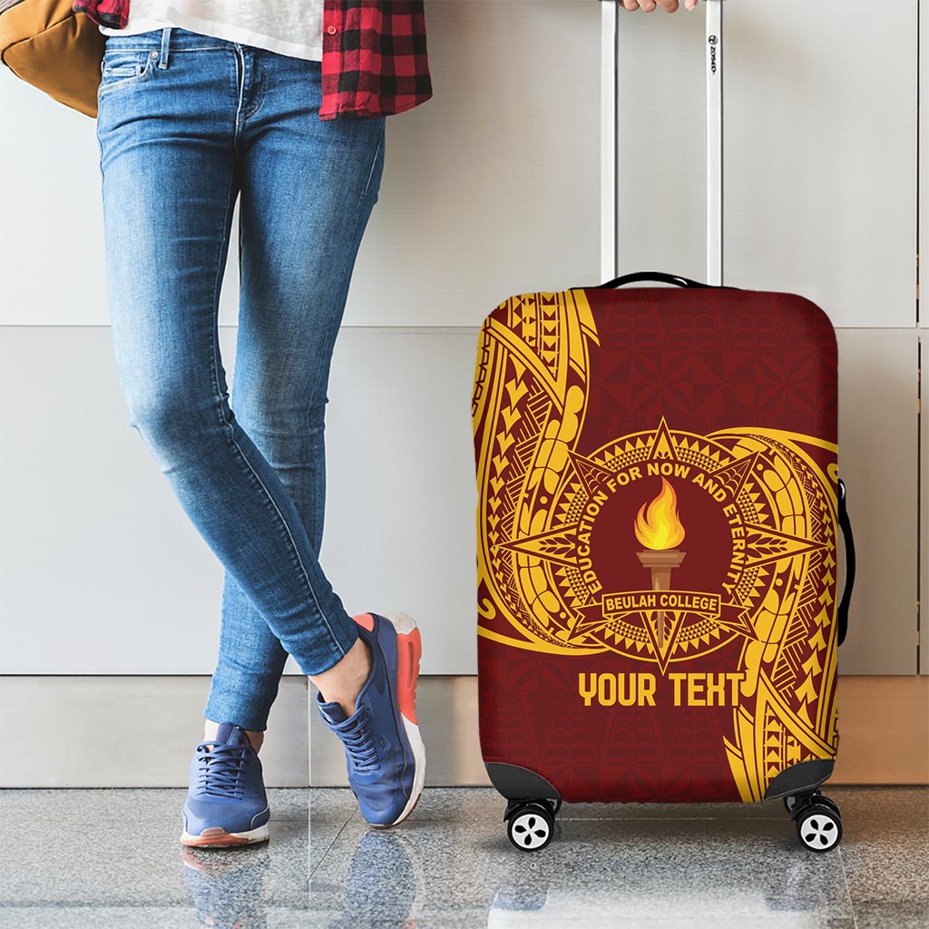 Personalised Tonga Beulah College Luggage Cover Since 1938 Special Kupesi Pattern