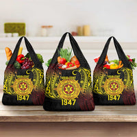 Personalised Tonga High School Grocery Bag Since 1947 Special Kupesi Pattern