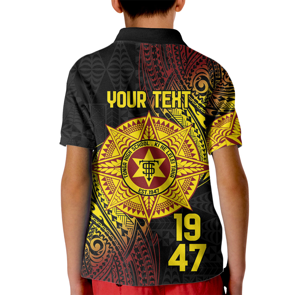 Personalised Tonga High School Kid Polo Shirt Since 1947 Special Kupesi Pattern