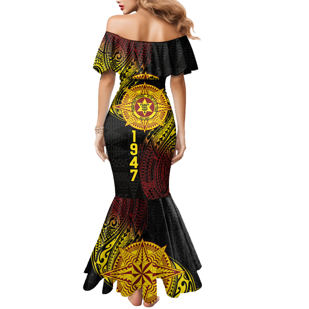 Personalised Tonga High School Mermaid Dress Since 1947 Special Kupesi Pattern