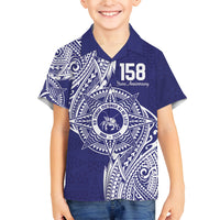 Personalised Tonga Tupou College Tolo 158th Anniversary Family Matching Tank Maxi Dress and Hawaiian Shirt Special Kupesi Pattern