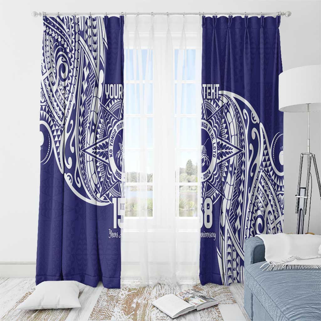 Personalised Tonga Tupou College Tolo 158th Anniversary Window Curtain Special Kupesi Pattern LT9
