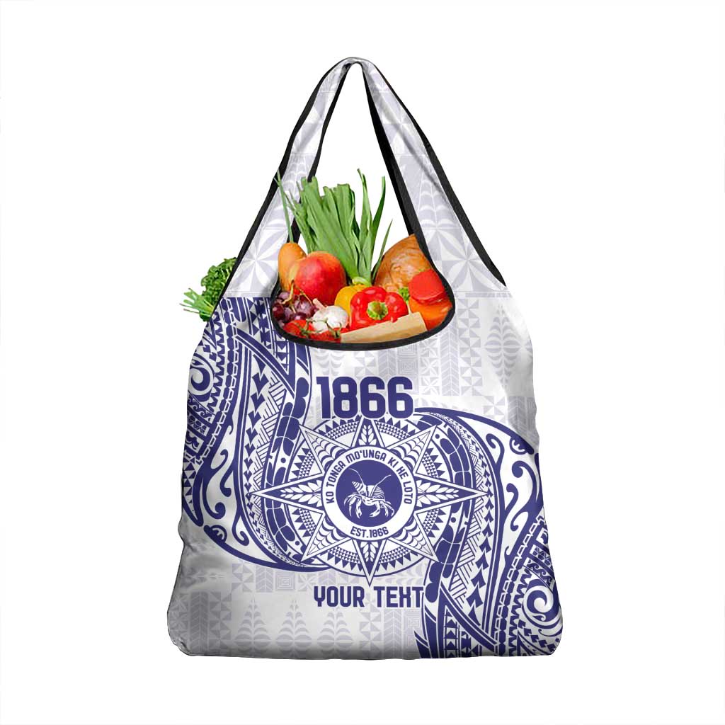 Personalised Tonga Tupou College Tolo Grocery Bag Since 1866 Special Kupesi Pattern