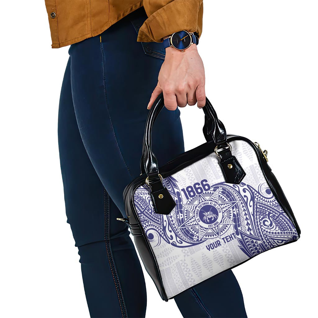 Personalised Tonga Tupou College Tolo Shoulder Handbag Since 1866 Special Kupesi Pattern