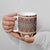Vintage Bula Fiji Ceramic Mug Brown Tapa Masi Motif - Polynesian Pride