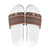 Vintage Bula Fiji Slide Sandals Brown Tapa Masi Motif - Polynesian Pride