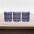Vintage Bula Fiji Ceramic Mug Prussian Blue Tapa Masi Motif - Polynesian Pride