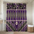 Vintage Bula Fiji Bathroom Set Purple Tapa Masi Motif - Polynesian Pride