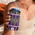 Vintage Bula Fiji 4 in 1 Can Cooler Tumbler Purple Tapa Masi Motif