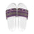 Vintage Bula Fiji Slide Sandals Purple Tapa Masi Motif - Polynesian Pride