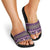 Vintage Bula Fiji Slide Sandals Purple Tapa Masi Motif - Polynesian Pride