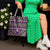 Vintage Bula Fiji Tote Bag Purple Tapa Masi Motif - Polynesian Pride