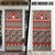 Vintage Bula Fiji Door Cover Red Tapa Masi Motif - Polynesian Pride
