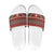Vintage Bula Fiji Slide Sandals Red Tapa Masi Motif - Polynesian Pride