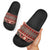 Vintage Bula Fiji Slide Sandals Red Tapa Masi Motif - Polynesian Pride
