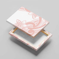 Polynesian Tribal Plumeria Lotu Tamaiti Canvas Wall Art Pastel Blush - Polynesian Pride