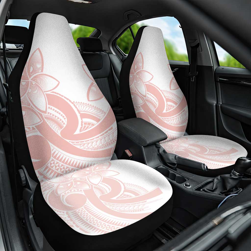 Polynesian Tribal Plumeria Lotu Tamaiti Car Seat Cover Pastel Blush - Polynesian Pride