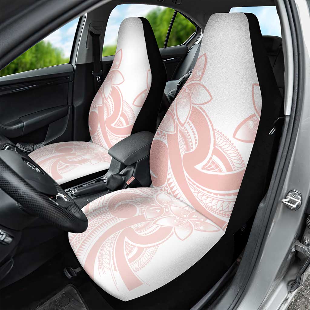 Polynesian Tribal Plumeria Lotu Tamaiti Car Seat Cover Pastel Blush - Polynesian Pride