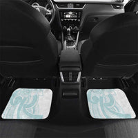 Polynesian Tribal Plumeria Lotu Tamaiti Car Mats Pastel Cyan - Polynesian Pride