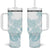 Polynesian Tribal Plumeria Lotu Tamaiti Tumbler With Handle Pastel Cyan - Polynesian Pride