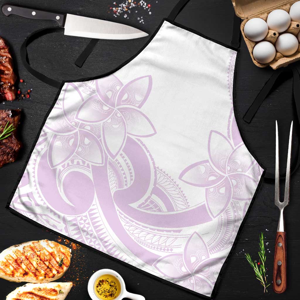 Polynesian Tribal Plumeria Lotu Tamaiti Apron Pastel Mauve - Polynesian Pride