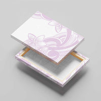 Polynesian Tribal Plumeria Lotu Tamaiti Canvas Wall Art Pastel Mauve - Polynesian Pride