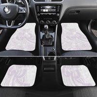 Polynesian Tribal Plumeria Lotu Tamaiti Car Mats Pastel Mauve - Polynesian Pride