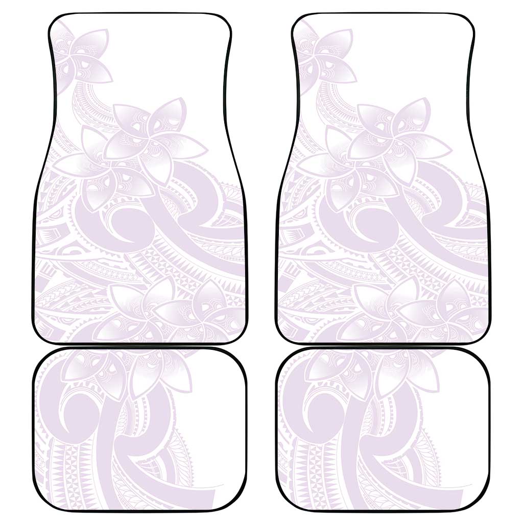 Polynesian Tribal Plumeria Lotu Tamaiti Car Mats Pastel Mauve - Polynesian Pride