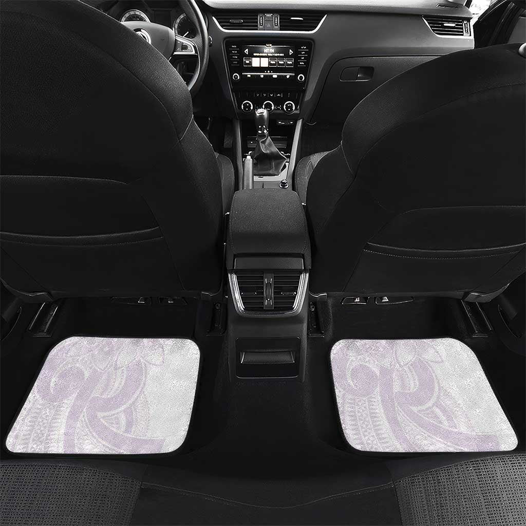 Polynesian Tribal Plumeria Lotu Tamaiti Car Mats Pastel Mauve - Polynesian Pride