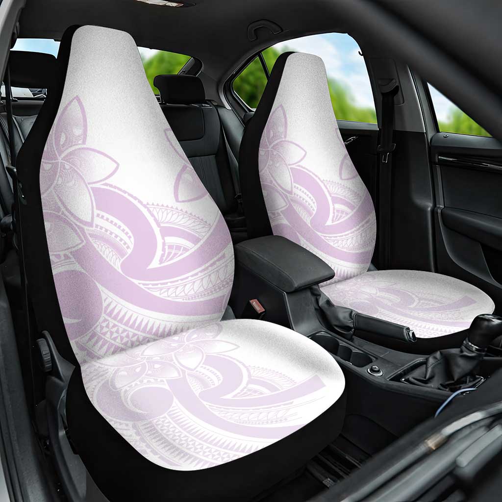 Polynesian Tribal Plumeria Lotu Tamaiti Car Seat Cover Pastel Mauve - Polynesian Pride