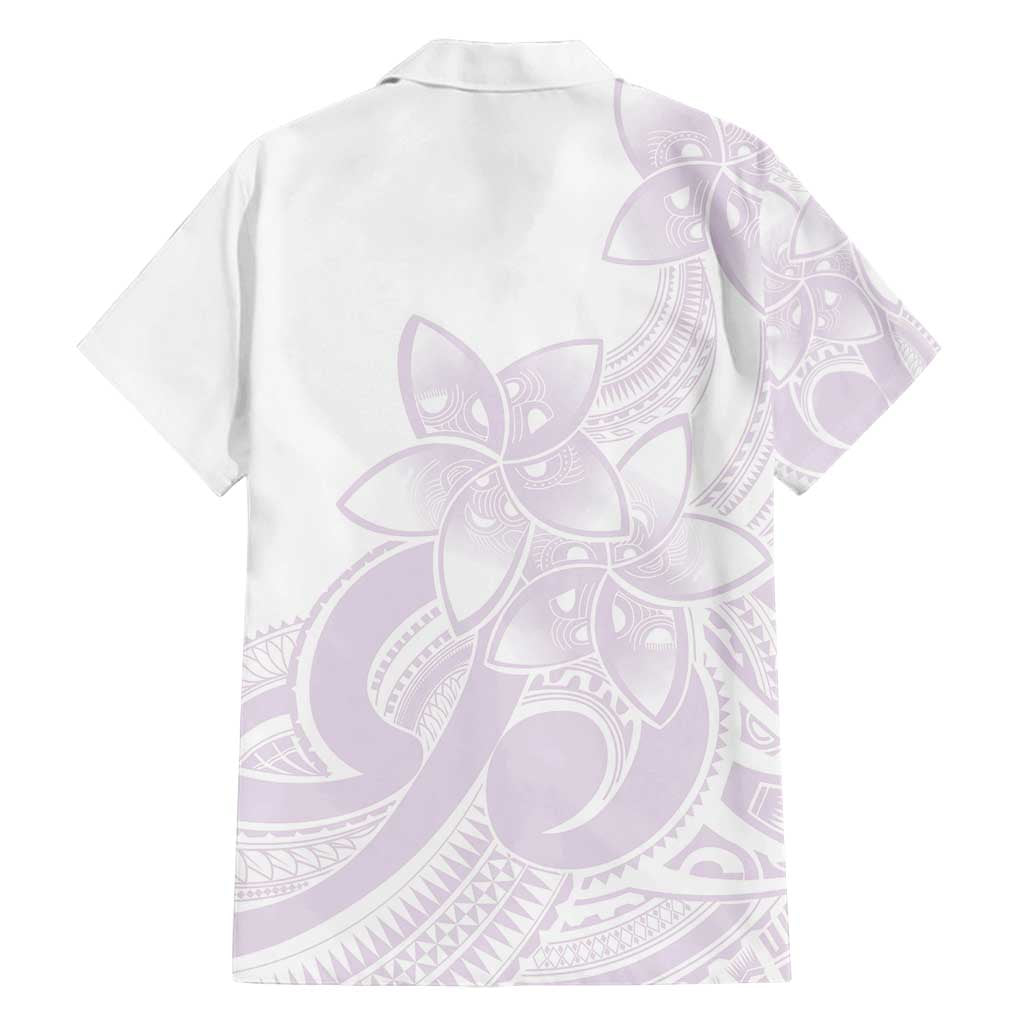 Polynesian Tribal Plumeria Lotu Tamaiti Family Matching Puletasi and Hawaiian Shirt Pastel Mauve - Polynesian Pride