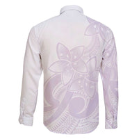 Polynesian Tribal Plumeria Lotu Tamaiti Family Matching Short Sleeve Bodycon Dress and Hawaiian Shirt Pastel Mauve - Polynesian Pride